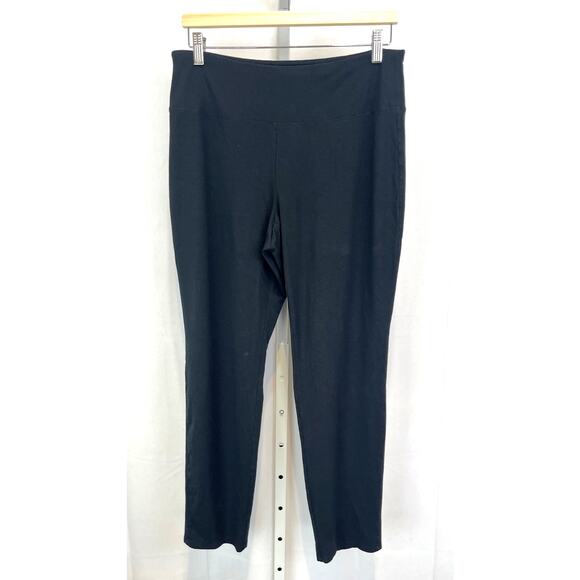 J. JILL Wearever Slim Leg Pants Pull On Stretch Black Size Petite M PM - Picture 1 of 10